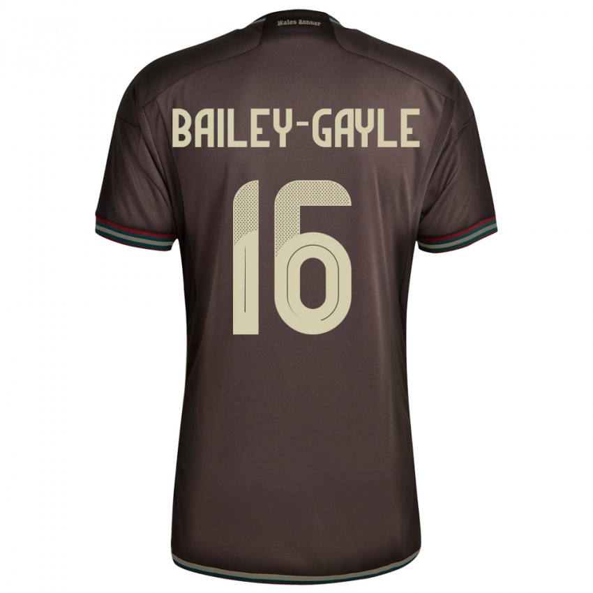 Femme Maillot Jamaïque Paige Bailey-Gayle #16 Brun Nuit Tenues Extérieur 24-26 T-Shirt Suisse