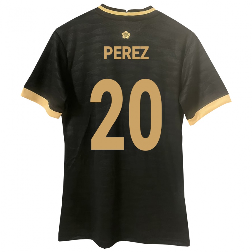 Damen Panama Blas Pérez #20 Schwarz Auswärtstrikot Trikot 24-26 T-Shirt Schweiz