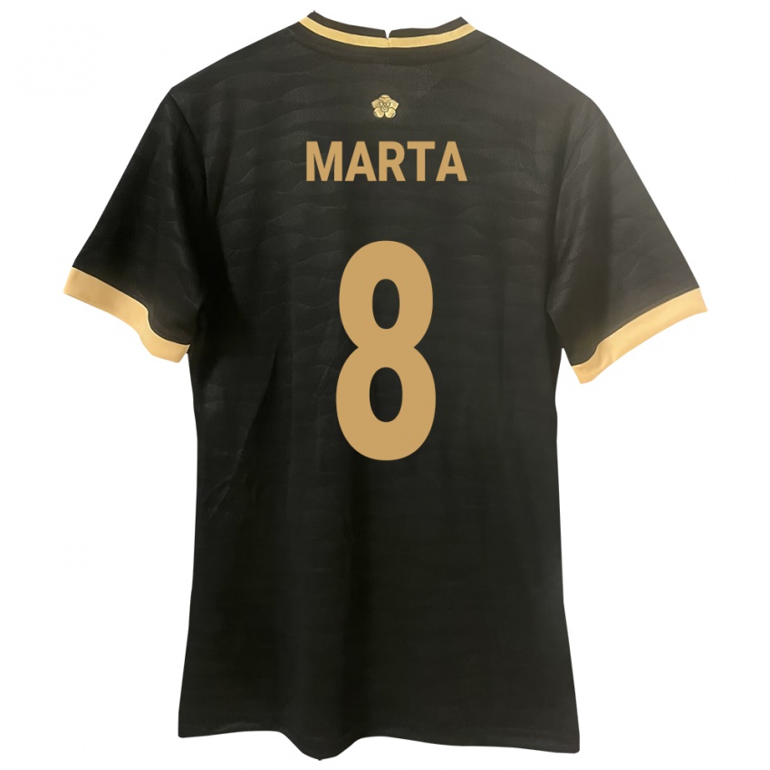 Damen Panama Aldair Marta #8 Schwarz Auswärtstrikot Trikot 24-26 T-Shirt Schweiz