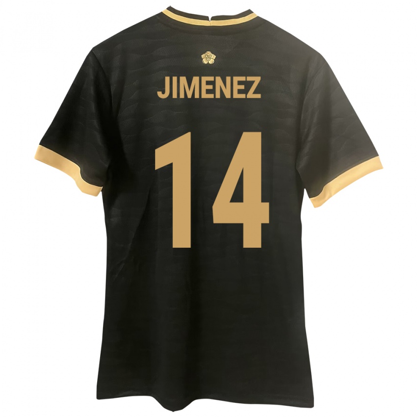 Damen Panama Juan Jiménez #14 Schwarz Auswärtstrikot Trikot 24-26 T-Shirt Schweiz