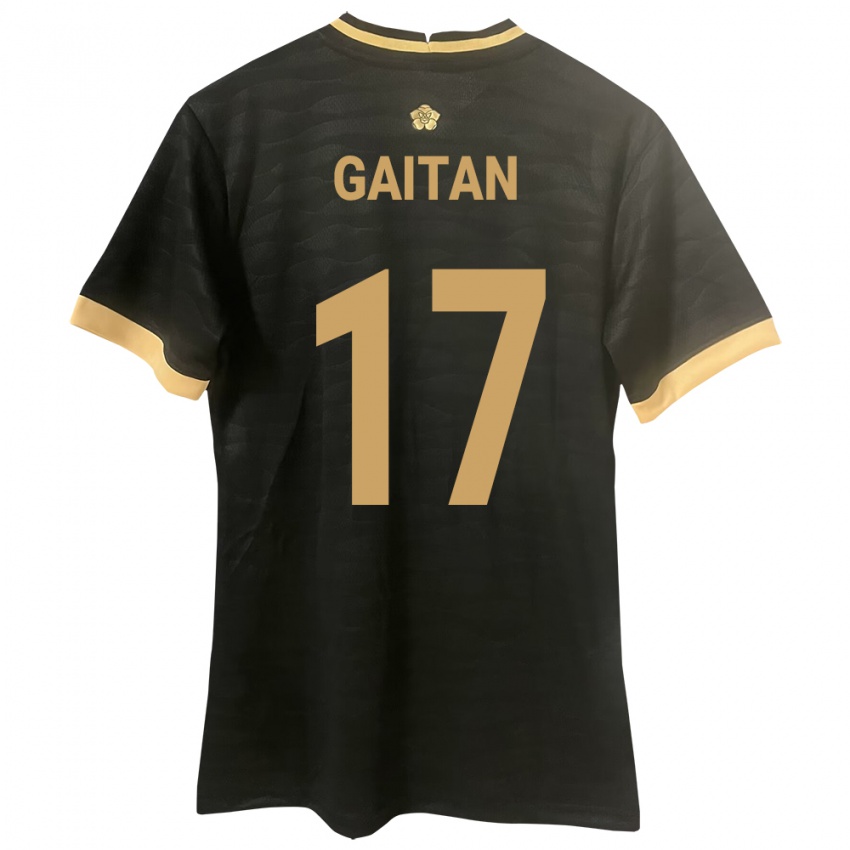 Damen Panama Luis Gaitán #17 Schwarz Auswärtstrikot Trikot 24-26 T-Shirt Schweiz