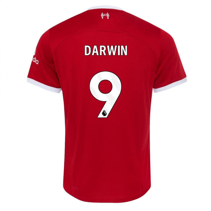 Enfant Maillot Darwin Nunez #9 Rouge Tenues Domicile 2023/24 T-Shirt Suisse
