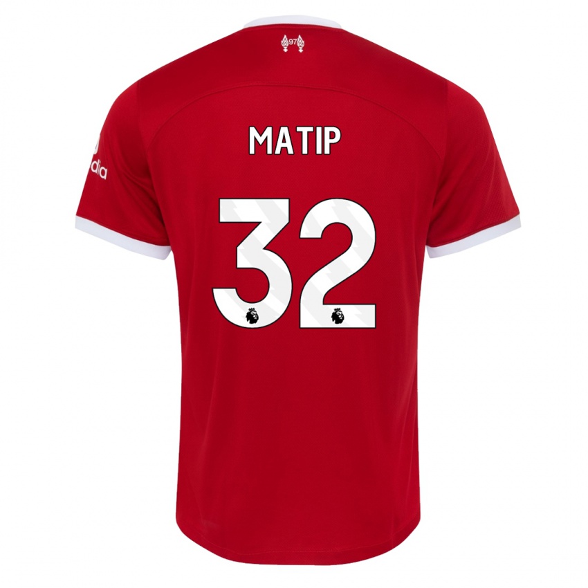 Kinder Joel Matip #32 Rot Heimtrikot Trikot 2023/24 T-Shirt Schweiz