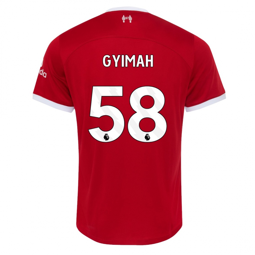 Enfant Maillot Francis Gyimah #58 Rouge Tenues Domicile 2023/24 T-Shirt Suisse
