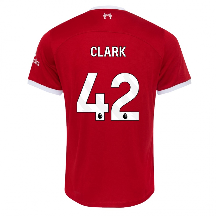 Kinder Bobby Clark #42 Rot Heimtrikot Trikot 2023/24 T-Shirt Schweiz
