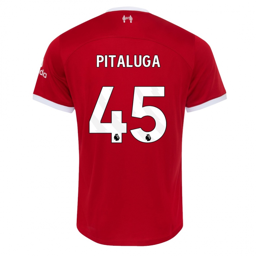 Kinder Marcelo Pitaluga #45 Rot Heimtrikot Trikot 2023/24 T-Shirt Schweiz