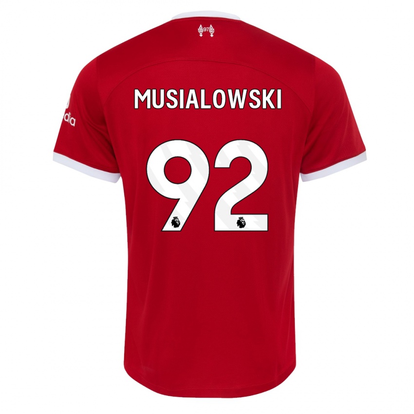 Kinder Mateusz Musialowski #92 Rot Heimtrikot Trikot 2023/24 T-Shirt Schweiz