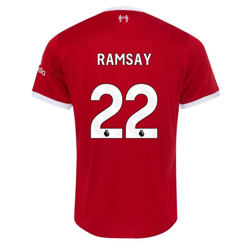 Kinder Calvin Ramsay #22 Rot Heimtrikot Trikot 2023/24 T-Shirt Schweiz