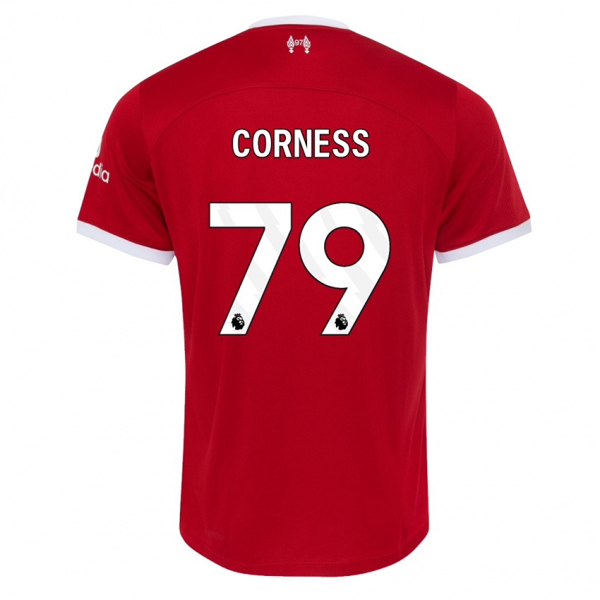 Kinder Dominic Corness #79 Rot Heimtrikot Trikot 2023/24 T-Shirt Schweiz