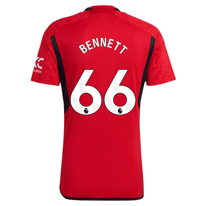 Enfant Maillot Rhys Bennett #66 Rouge Tenues Domicile 2023/24 T-Shirt Suisse