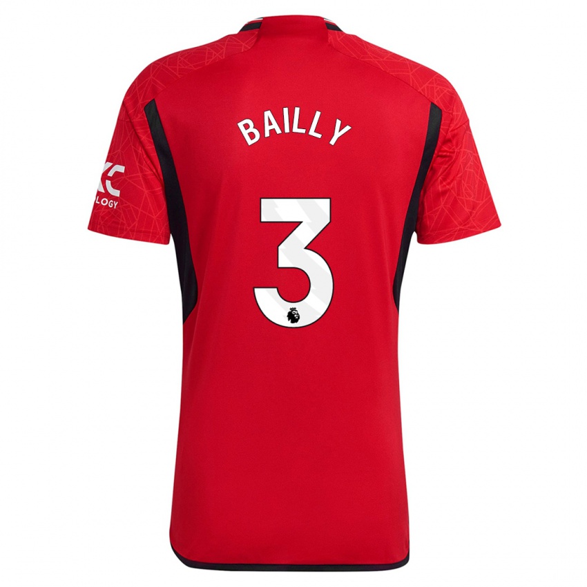 Enfant Maillot Eric Bailly #3 Rouge Tenues Domicile 2023/24 T-Shirt Suisse