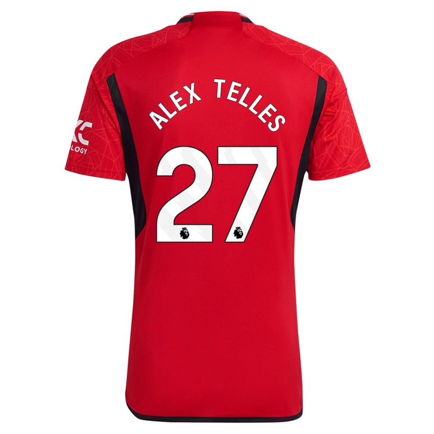 Kinder Alex Nicolao Telles #27 Rot Heimtrikot Trikot 2023/24 T-Shirt Schweiz