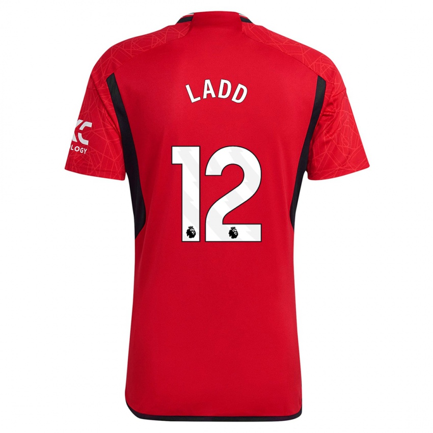Kinder Hayley Ladd #12 Rot Heimtrikot Trikot 2023/24 T-Shirt Schweiz