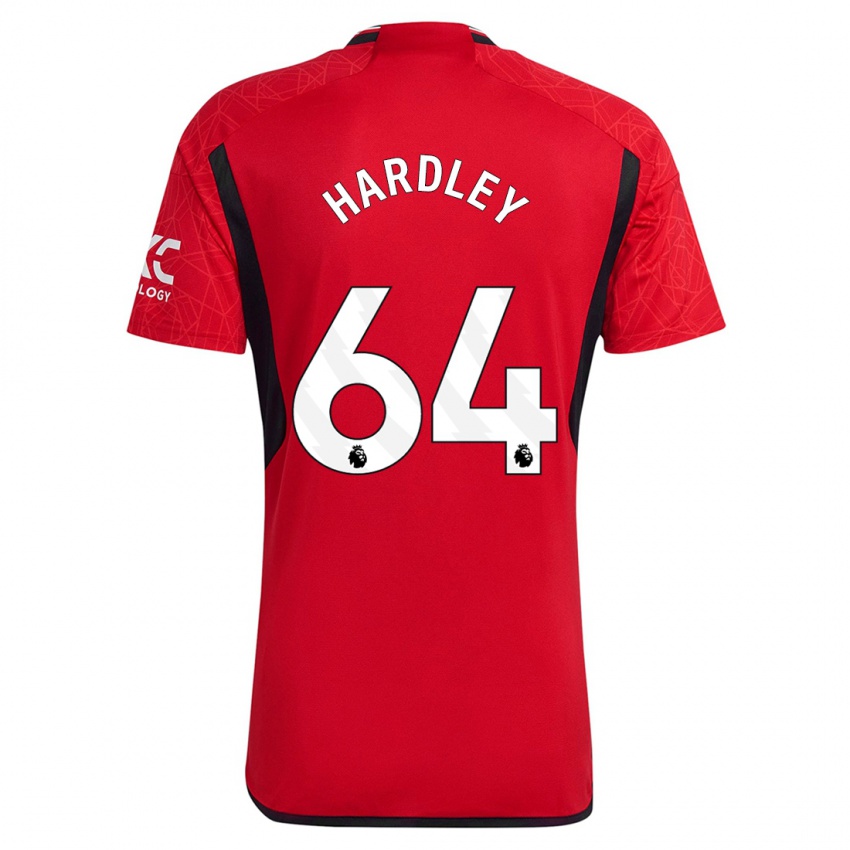 Kinder Bjorn Hardley #64 Rot Heimtrikot Trikot 2023/24 T-Shirt Schweiz