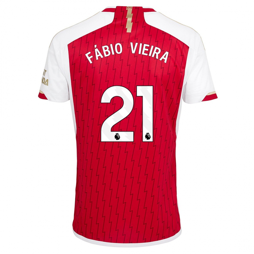 Kinder Fabio Vieira #21 Rot Heimtrikot Trikot 2023/24 T-Shirt Schweiz