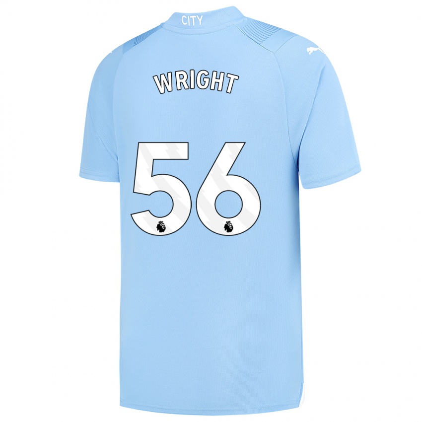 Kinder Jacob Wright #56 Hellblau Heimtrikot Trikot 2023/24 T-Shirt Schweiz