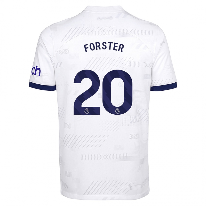 Enfant Maillot Fraser Forster #20 Blanc Tenues Domicile 2023/24 T-Shirt Suisse