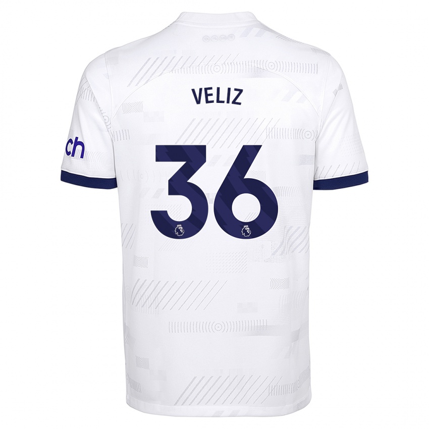 Enfant Maillot Alejo Véliz #36 Blanc Tenues Domicile 2023/24 T-Shirt Suisse