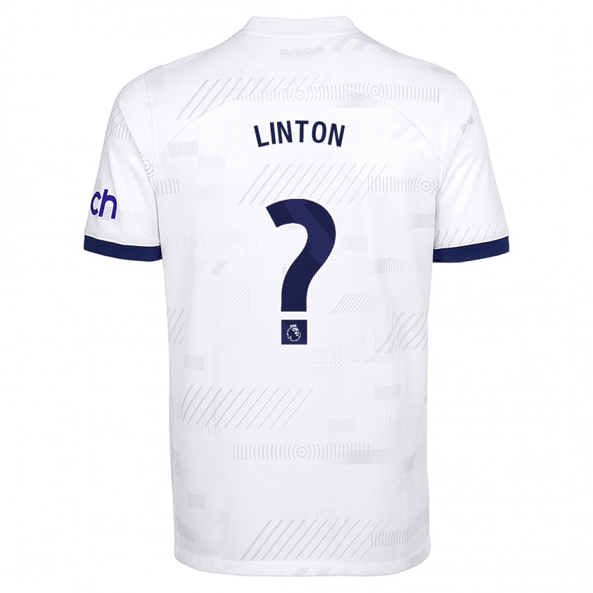 Enfant Maillot Jahziah Linton #0 Blanc Tenues Domicile 2023/24 T-Shirt Suisse