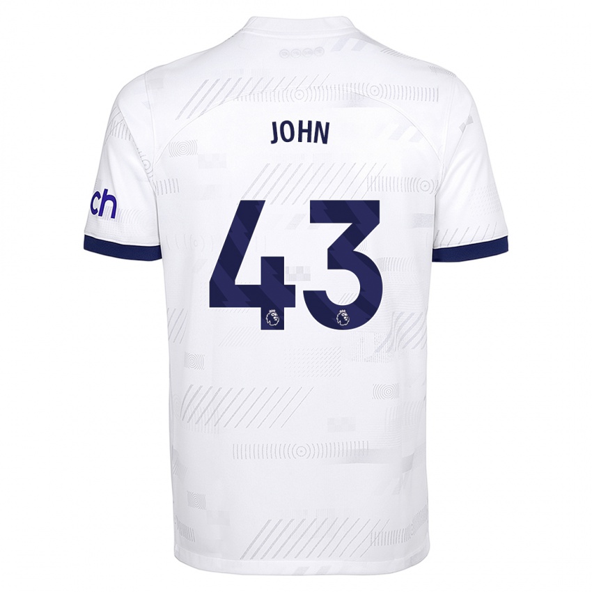Enfant Maillot Nile John #43 Blanc Tenues Domicile 2023/24 T-Shirt Suisse
