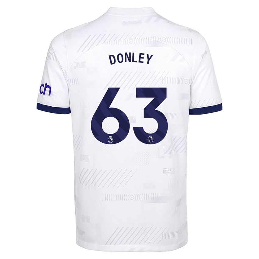 Enfant Maillot Jamie Donley #63 Blanc Tenues Domicile 2023/24 T-Shirt Suisse