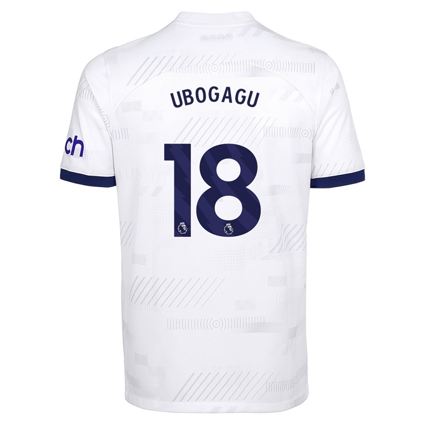 Enfant Maillot Chioma Ubogagu #18 Blanc Tenues Domicile 2023/24 T-Shirt Suisse