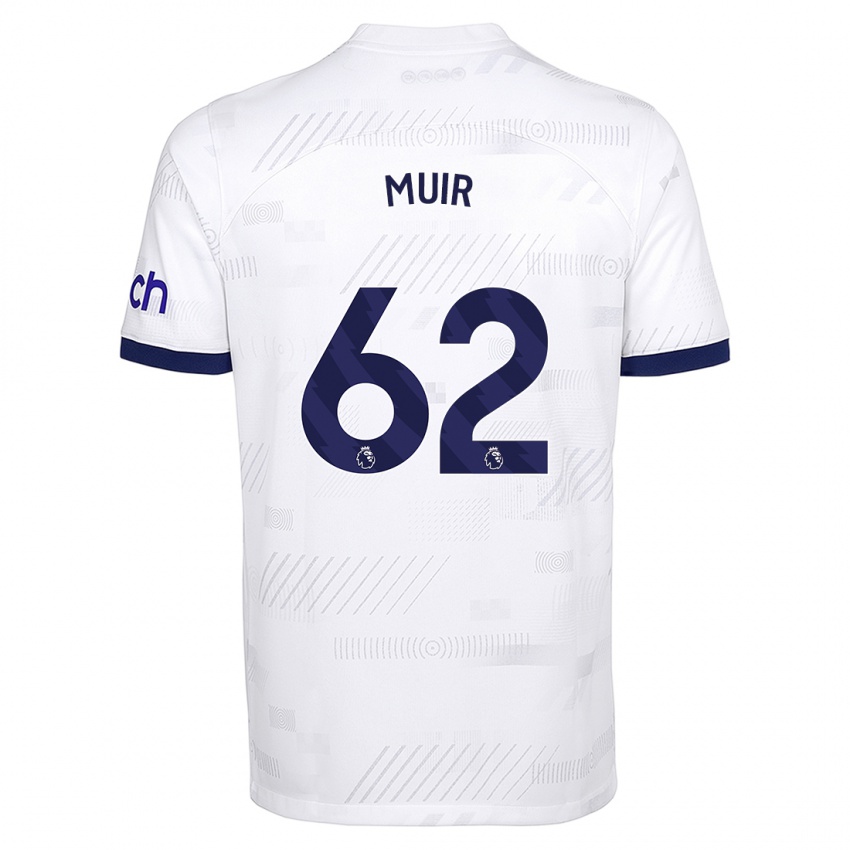 Enfant Maillot Marqes Muir #62 Blanc Tenues Domicile 2023/24 T-Shirt Suisse