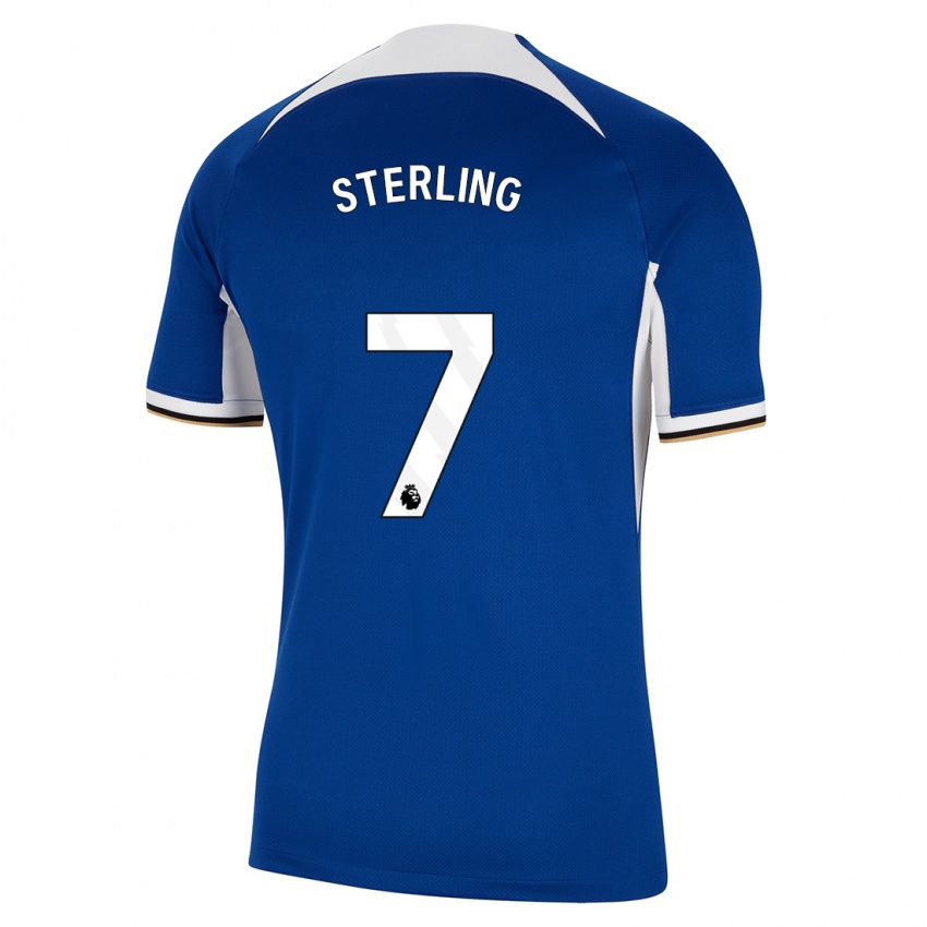 Enfant Maillot Raheem Sterling #7 Bleu Tenues Domicile 2023/24 T-Shirt Suisse