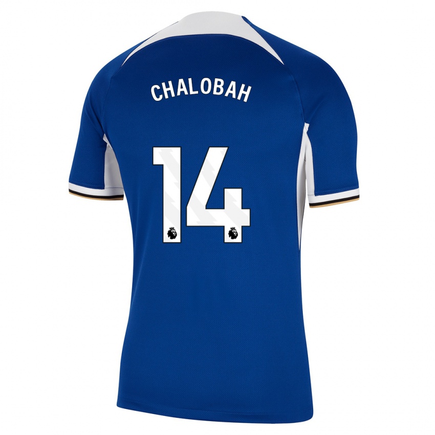Enfant Maillot Trevoh Chalobah #14 Bleu Tenues Domicile 2023/24 T-Shirt Suisse