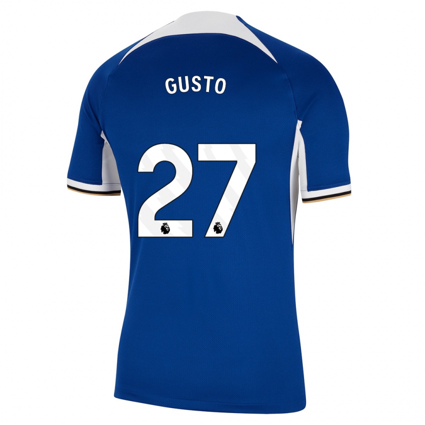 Enfant Maillot Malo Gusto #27 Bleu Tenues Domicile 2023/24 T-Shirt Suisse