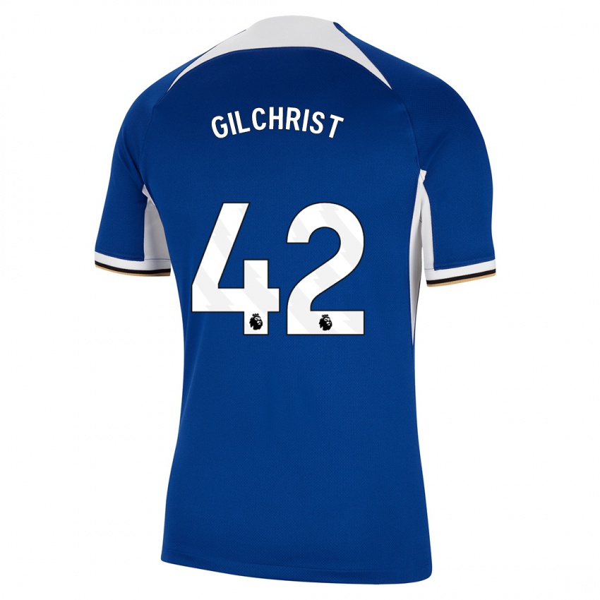 Enfant Maillot Alfie Gilchrist #42 Bleu Tenues Domicile 2023/24 T-Shirt Suisse