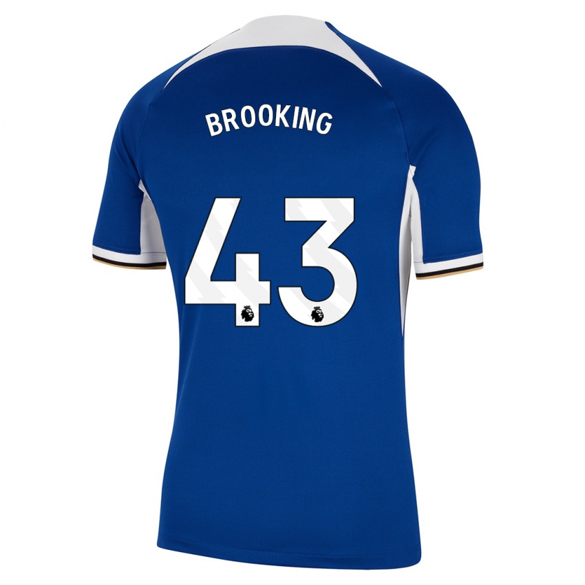 Enfant Maillot Josh Brooking #43 Bleu Tenues Domicile 2023/24 T-Shirt Suisse