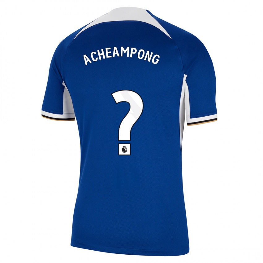 Enfant Maillot Josh Acheampong #0 Bleu Tenues Domicile 2023/24 T-Shirt Suisse