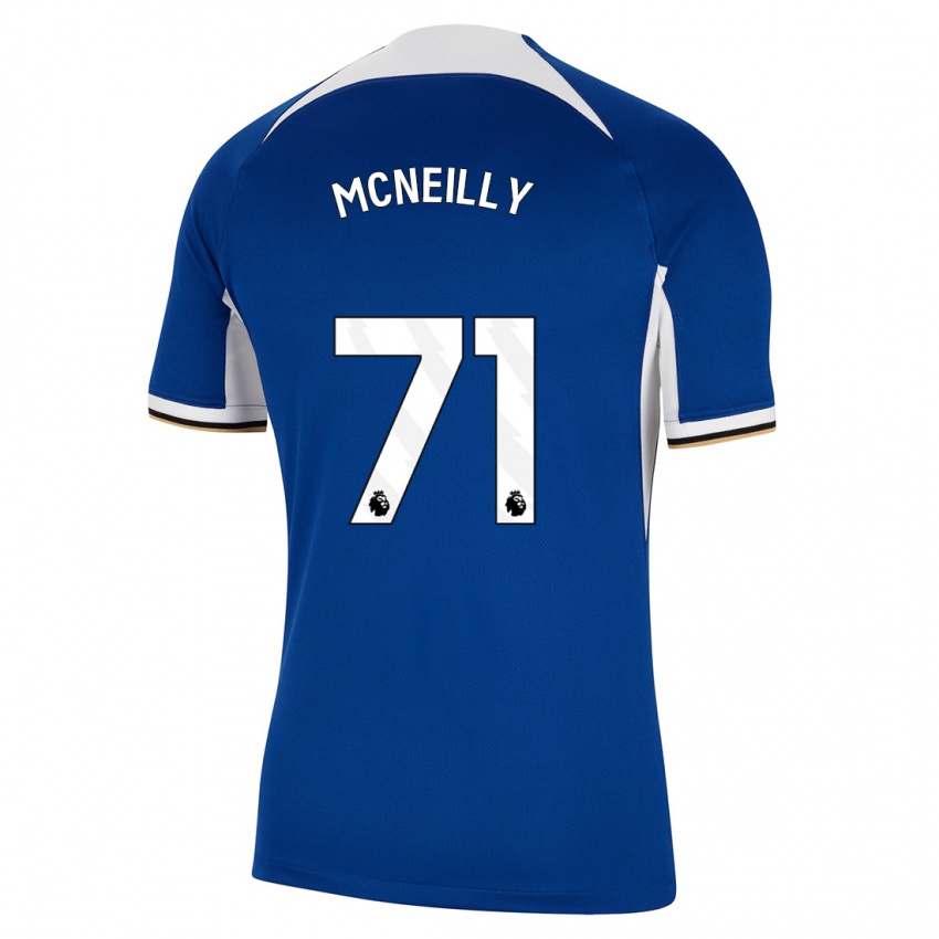Enfant Maillot Donnell Mcneilly #71 Bleu Tenues Domicile 2023/24 T-Shirt Suisse