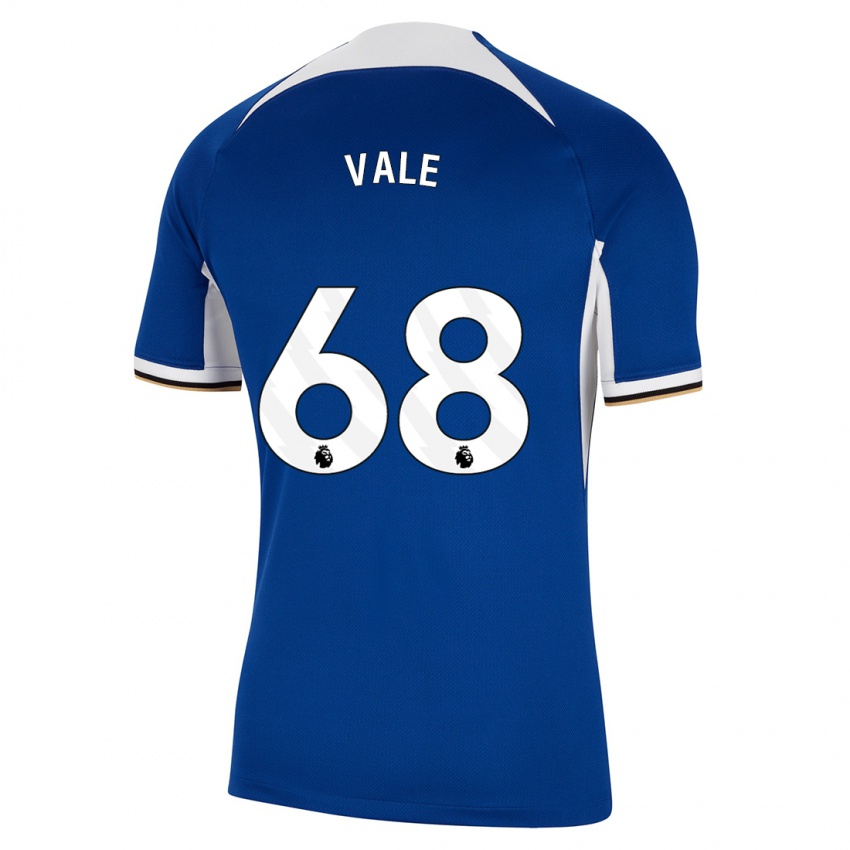 Enfant Maillot Harvey Vale #68 Bleu Tenues Domicile 2023/24 T-Shirt Suisse