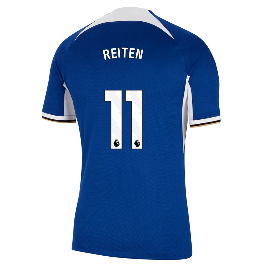 Enfant Maillot Guro Reiten #11 Bleu Tenues Domicile 2023/24 T-Shirt Suisse