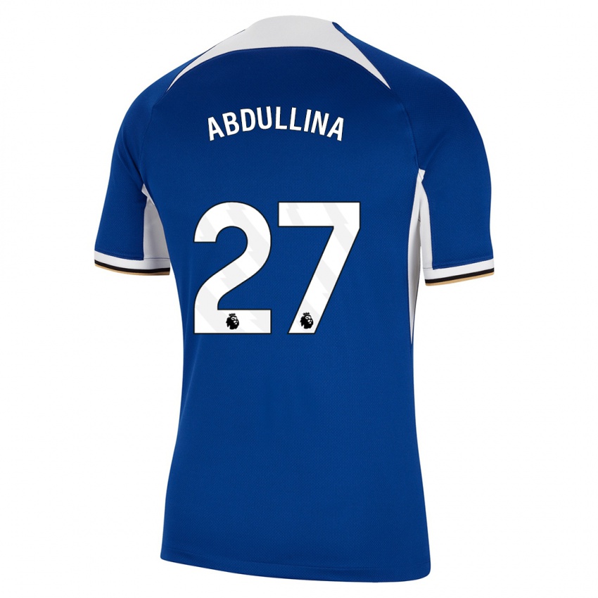 Enfant Maillot Alsu Abdullina #27 Bleu Tenues Domicile 2023/24 T-Shirt Suisse