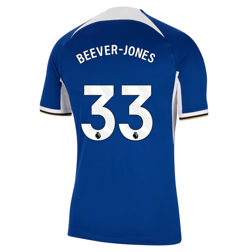 Enfant Maillot Aggie Beever-Jones #33 Bleu Tenues Domicile 2023/24 T-Shirt Suisse