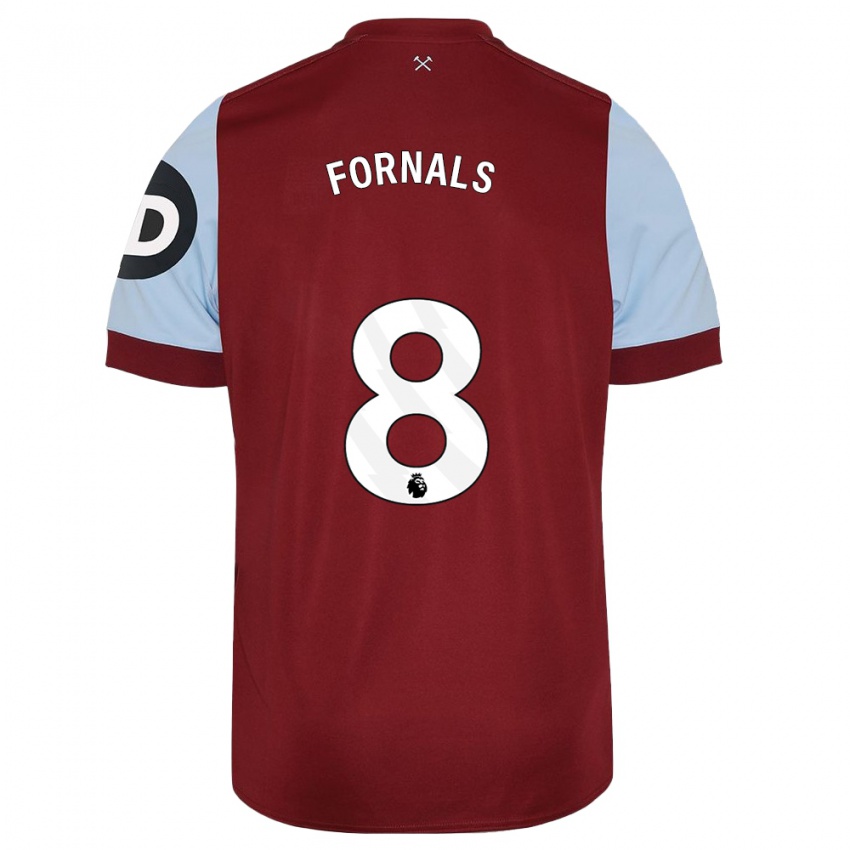 Enfant Maillot Pablo Fornals #8 Bordeaux Tenues Domicile 2023/24 T-Shirt Suisse