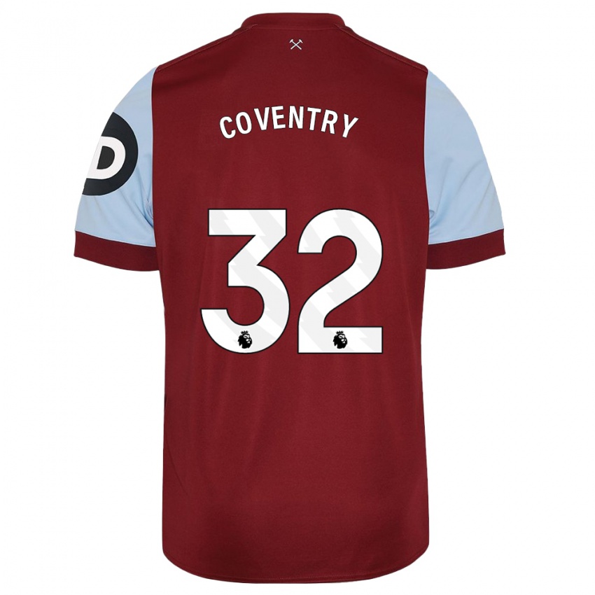 Enfant Maillot Conor Coventry #32 Bordeaux Tenues Domicile 2023/24 T-Shirt Suisse