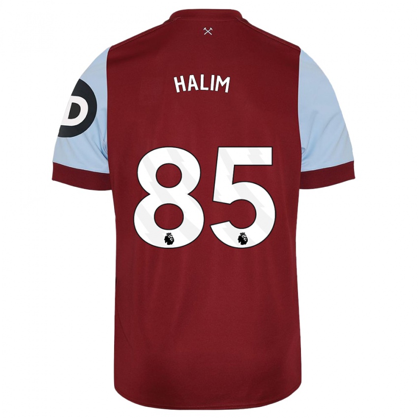 Enfant Maillot Mehmet Halim #85 Bordeaux Tenues Domicile 2023/24 T-Shirt Suisse