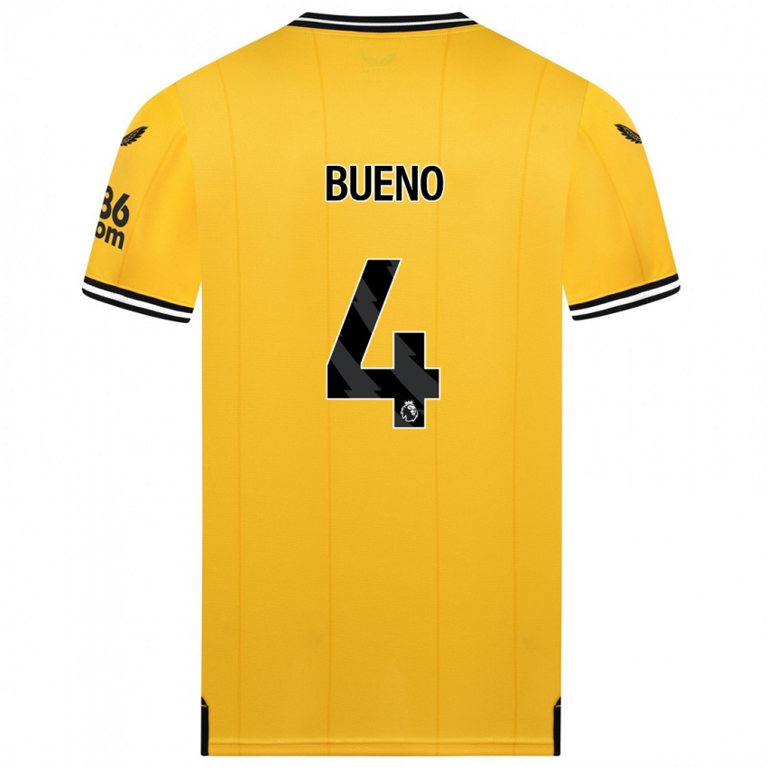 Kinder Santiago Bueno #4 Gelb Heimtrikot Trikot 2023/24 T-Shirt Schweiz