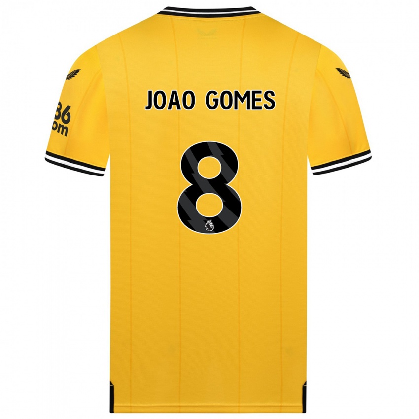 Enfant Maillot Joao Gomes #8 Jaune Tenues Domicile 2023/24 T-Shirt Suisse
