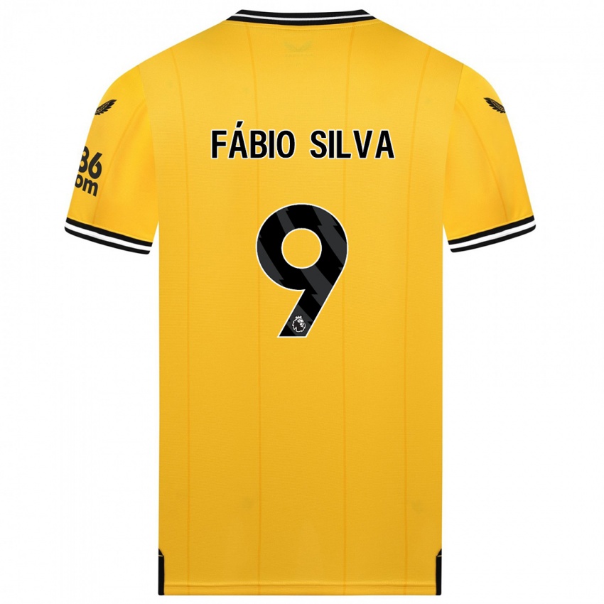 Enfant Maillot Fabio Silva #9 Jaune Tenues Domicile 2023/24 T-Shirt Suisse