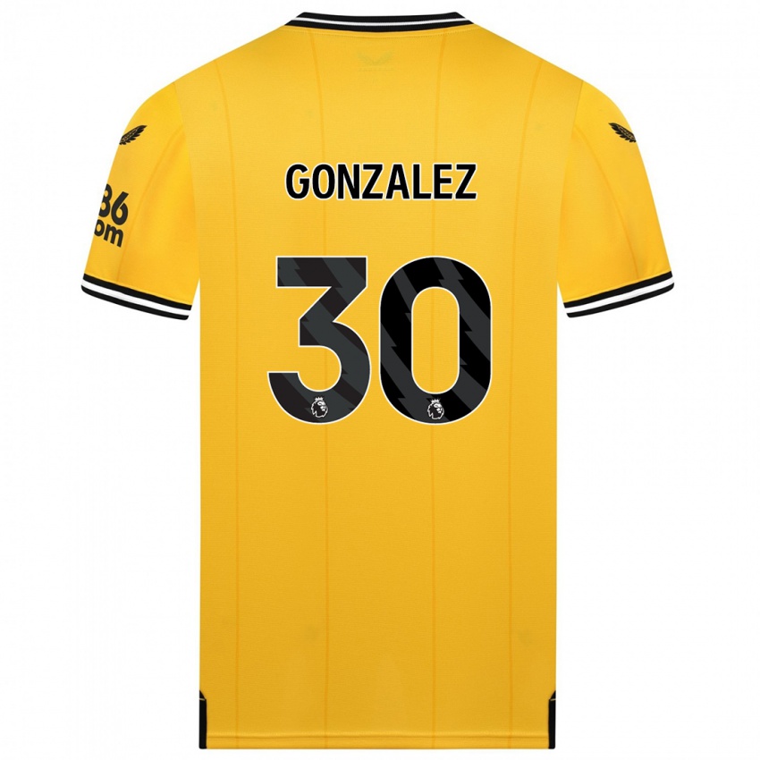 Enfant Maillot Enso González #30 Jaune Tenues Domicile 2023/24 T-Shirt Suisse