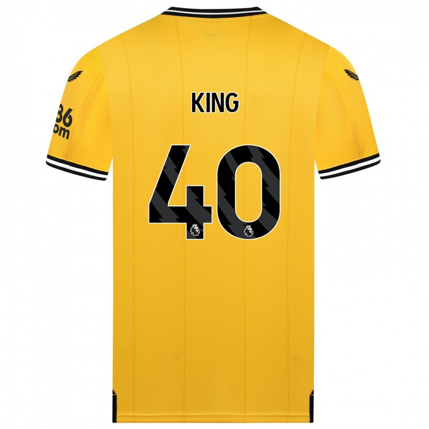 Enfant Maillot Tom King #40 Jaune Tenues Domicile 2023/24 T-Shirt Suisse