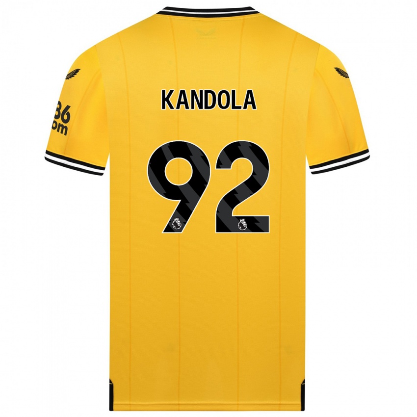 Enfant Maillot Kam Kandola #92 Jaune Tenues Domicile 2023/24 T-Shirt Suisse