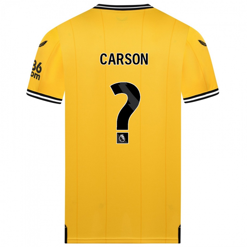 Kinder Hayden Carson #0 Gelb Heimtrikot Trikot 2023/24 T-Shirt Schweiz
