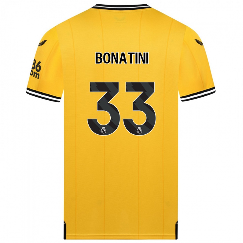 Enfant Maillot Leo Bonatini #33 Jaune Tenues Domicile 2023/24 T-Shirt Suisse