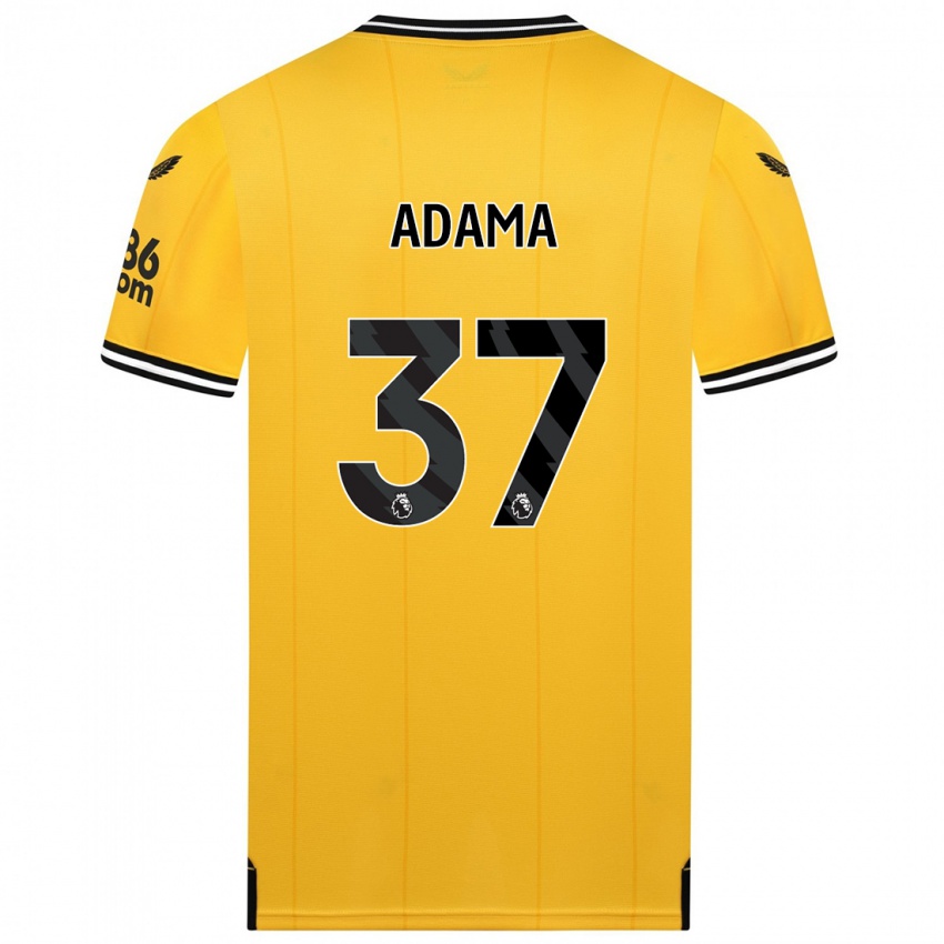 Kinder Adama Traore #37 Gelb Heimtrikot Trikot 2023/24 T-Shirt Schweiz